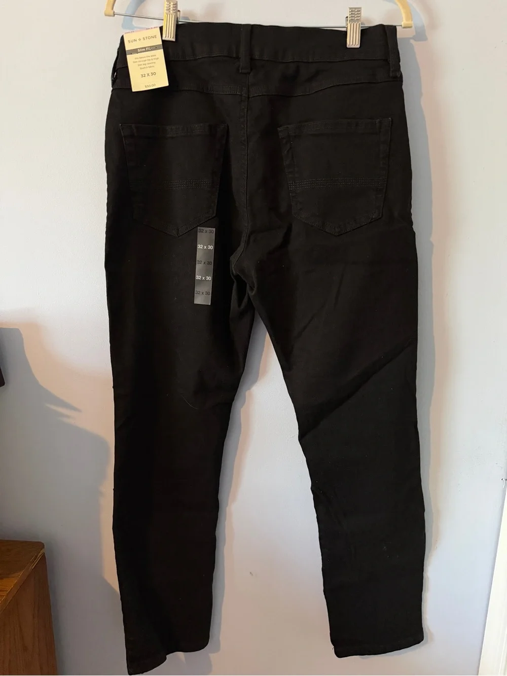 Sun + Stone Black Skinny Jeans